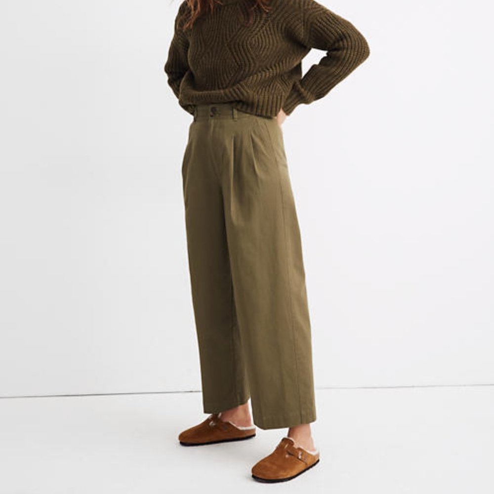 Madewell Pleated Wide Leg Pants